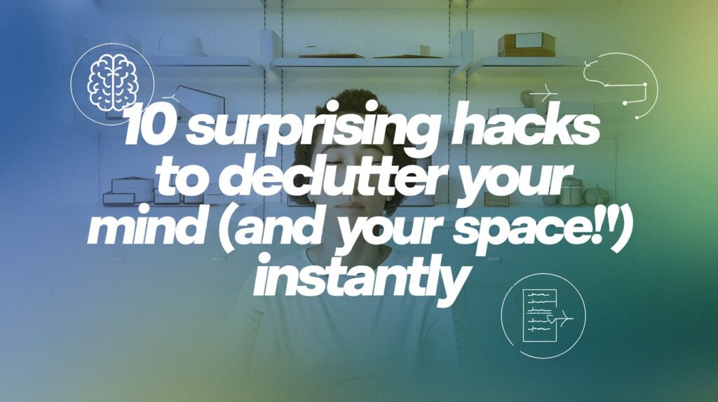 10 Surprising Hacks to Declutter Your Mind (and Your Space!) Instantly